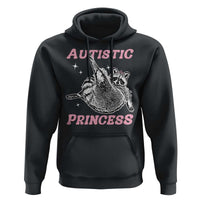 Funny Autistic Princess Hoodie Autism Awareness Raccoon