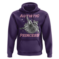 Funny Autistic Princess Hoodie Autism Awareness Raccoon