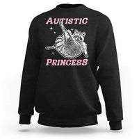 Funny Autistic Princess Sweatshirt Autism Awareness Raccoon