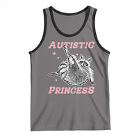 Funny Autistic Princess Tank Top Autism Awareness Raccoon