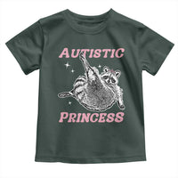 Funny Autistic Princess Toddler T Shirt Autism Awareness Raccoon