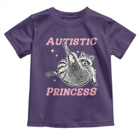 Funny Autistic Princess Toddler T Shirt Autism Awareness Raccoon
