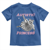 Funny Autistic Princess Toddler T Shirt Autism Awareness Raccoon