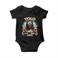Funny Ressurection Christians Easter Day Baby Onesie Yolo JK BRB Jesus