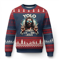Funny Resurrection Christians Easter Day Ugly Christmas Sweater Yolo JK BRB Jesus - Wonder Print Shop
