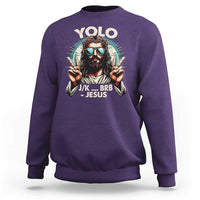 Funny Ressurection Christians Easter Day Sweatshirt Yolo JK BRB Jesus