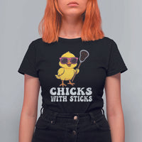 Funny Lax Girl T Shirt For Women Chicks With Sticks Lacrosse Shooter