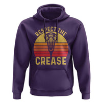 Funny Lacrosse Lax Goalie Goalkeeper Hoodie Respect The Crease