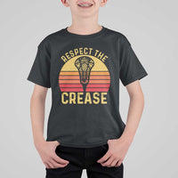 Funny Lacrosse Lax Goalie Goalkeeper T Shirt For Kid Respect The Crease