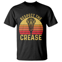 Funny Lacrosse Lax Goalie Goalkeeper T Shirt Respect The Crease