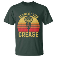 Funny Lacrosse Lax Goalie Goalkeeper T Shirt Respect The Crease