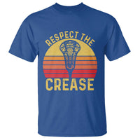Funny Lacrosse Lax Goalie Goalkeeper T Shirt Respect The Crease