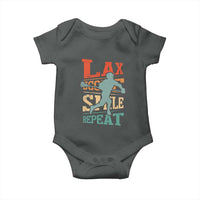 Funny Lax Score Smile Repeat Baby Onesie Lax Lacrosse Lover