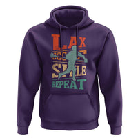 Funny Lax Score Smile Repeat Hoodie Lax Lacrosse Lover