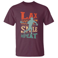 Funny Lax Score Smile Repeat T Shirt Lax Lacrosse Lover