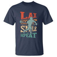 Funny Lax Score Smile Repeat T Shirt Lax Lacrosse Lover