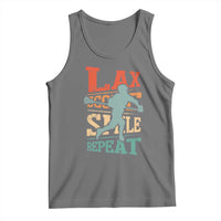 Funny Lax Score Smile Repeat Tank Top Lax Lacrosse Lover