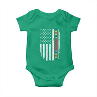 WW2 World War II Vintage American Flag Baby Onesie - Wonder Print Shop