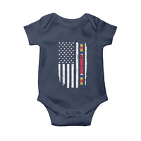 WW2 World War II Vintage American Flag Baby Onesie - Wonder Print Shop