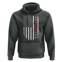 WW2 World War II Vintage American Flag Hoodie - Wonder Print Shop