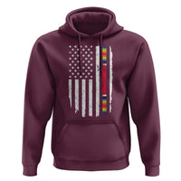 WW2 World War II Vintage American Flag Hoodie - Wonder Print Shop