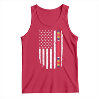 WW2 World War II Vintage American Flag Tank Top - Wonder Print Shop