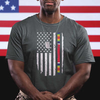 WW2 World War II Vintage American Flag T Shirt TS11