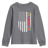 WW2 World War II Vintage American Flag Youth Sweatshirt - Wonder Print Shop