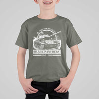 Black Panthers 761st Tank Battalion T Shirt For Kid WW2 Heroes Black History Month