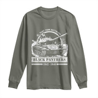 Black Panthers 761st Tank Battalion Long Sleeve Shirt WW2 Heroes Black History Month