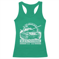 Black Panthers 761st Tank Battalion Racerback Tank Top WW2 Heroes Black History Month