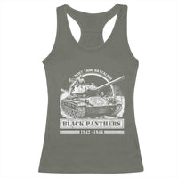 Black Panthers 761st Tank Battalion Racerback Tank Top WW2 Heroes Black History Month