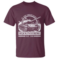Black Panthers 761st Tank Battalion T Shirt WW2 Heroes Black History Month