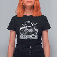 Black Panthers 761st Tank Battalion T Shirt For Women WW2 Heroes Black History Month
