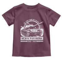 Black Panthers 761st Tank Battalion Toddler T Shirt WW2 Heroes Black History Month
