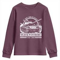 Black Panthers 761st Tank Battalion Youth Sweatshirt WW2 Heroes Black History Month