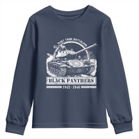 Black Panthers 761st Tank Battalion Youth Sweatshirt WW2 Heroes Black History Month