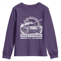 Black Panthers 761st Tank Battalion Youth Sweatshirt WW2 Heroes Black History Month