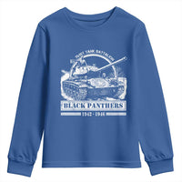 Black Panthers 761st Tank Battalion Youth Sweatshirt WW2 Heroes Black History Month