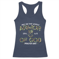 Put On The Whole Armor Of God Prayer Unit Racerback Tank Top Ephesians 6:11 Christian Army - Wonder Print Shop