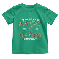 Put On The Whole Armor Of God Prayer Unit Toddler T Shirt Ephesians 6:11 Christian Army - Wonder Print Shop