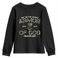 Put On The Whole Armor Of God Prayer Unit Youth Sweatshirt Ephesians 6:11 Christian Army - Wonder Print Shop