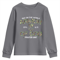 Put On The Whole Armor Of God Prayer Unit Youth Sweatshirt Ephesians 6:11 Christian Army - Wonder Print Shop