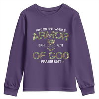 Put On The Whole Armor Of God Prayer Unit Youth Sweatshirt Ephesians 6:11 Christian Army - Wonder Print Shop