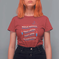 Funny You Dont Have No Whistlin Bungholes T Shirt For Women USA Flag 4th Of July
