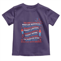 Funny You Dont Have No Whistlin Bungholes Toddler T Shirt USA Flag 4th Of July