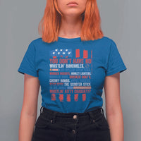 Funny You Dont Have No Whistlin Bugholes T Shirt For Women 4th Of July American Flag