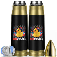 Funny 4th of July Duck Firequacker Bullet Tumbler Patriotic Vintage American Flag - Wonder Print Shop