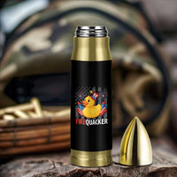 Funny 4th of July Duck Firequacker Bullet Tumbler Patriotic Vintage American Flag - Wonder Print Shop