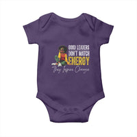 Good Leaders Don't Match Energy They Inspire Change Baby Onesie Black Leadership Juneteenth